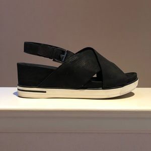 Eileen Fisher platform wedge sandals